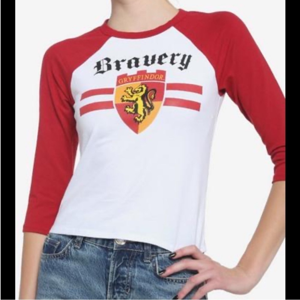 Harry Potter - Bravery Gryffindor Red and White Tee